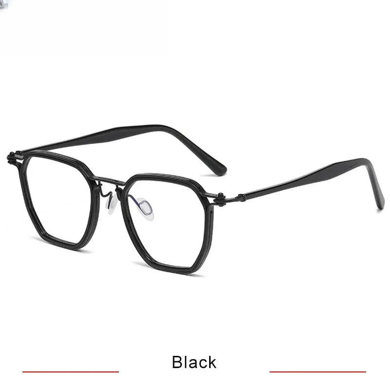 Men's Polygon Full Rim Titanium Prescription Glasses 315867 — view 6 | Rx Spectacle