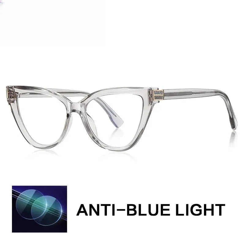 Women's Cat Eye Full Rim Titanium Reading Glasses Gx2279 — view 6 | Rx Spectacle