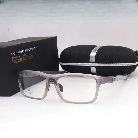 Unisex Square Full Rim Acetate Sports Glasses 812821 — view 1 | Rx Spectacle