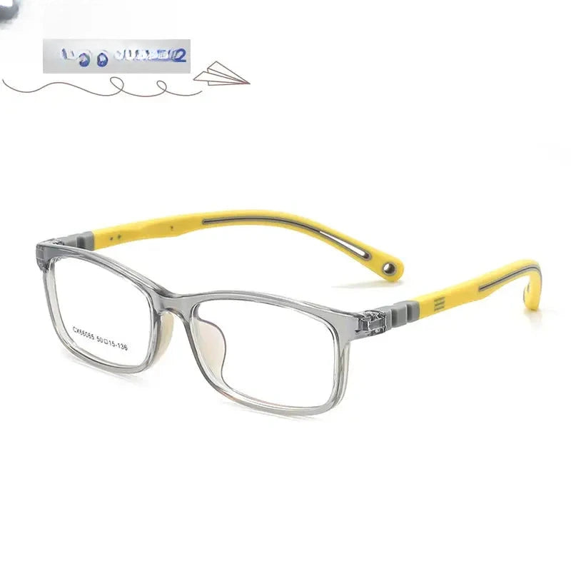Unisex Square Full Rim TR90 Prescription Glasses V66065 — view 12 | Rx Spectacle