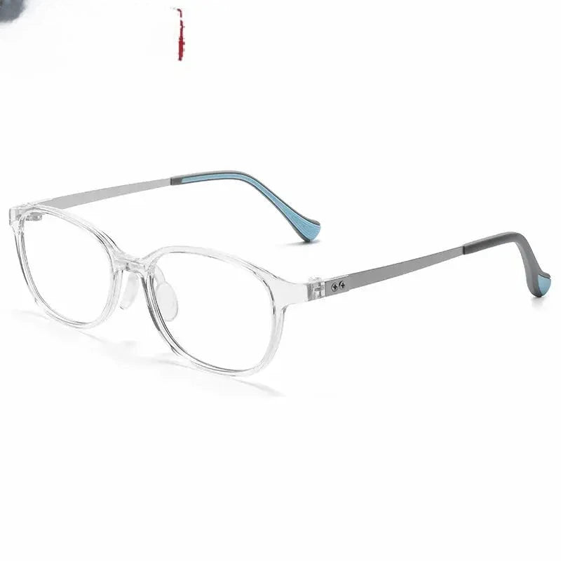 Unisex Square Full Rim Titanium Prescription Glasses 896005 — view 6 | Rx Spectacle