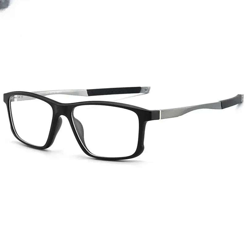 Unisex Square Full Rim Titanium Prescription Glasses 885827 — view 5 | Rx Spectacle