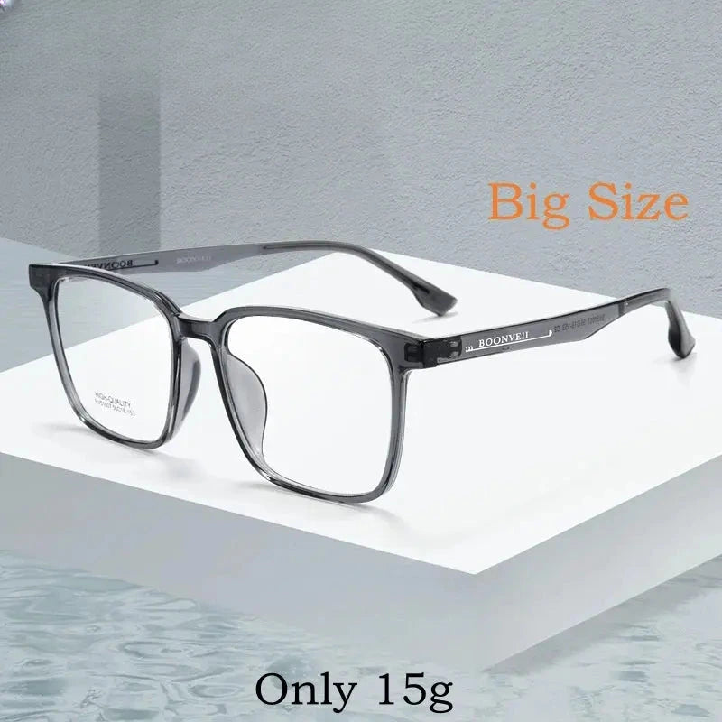 Men's Square Full Rim TR90 Oversized Prescription Glasses 51007 — view 1 | Rx Spectacle