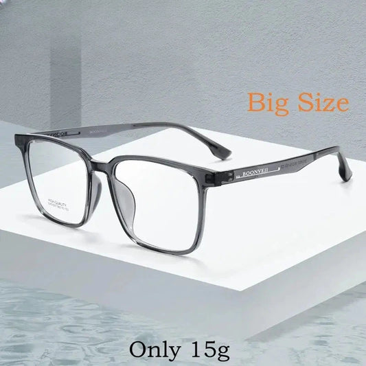 Men's Square Full Rim TR90 Oversized Prescription Glasses 51007 — view 1 | Rx Spectacle