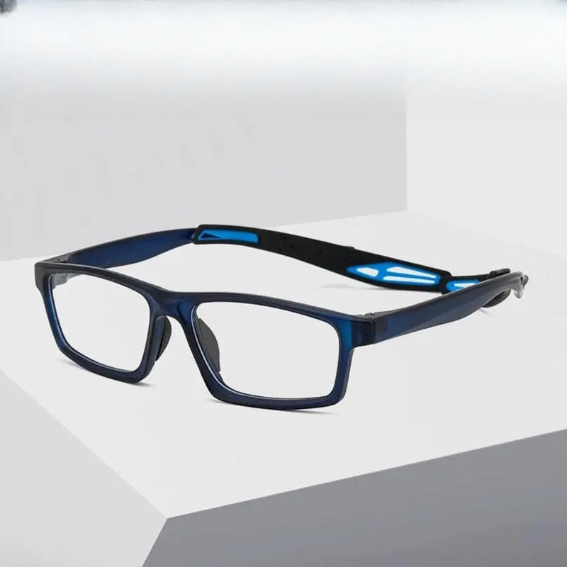 Unisex Square Full Rim TR90 Sports Glasses 1219 — view 1 | Rx Spectacle