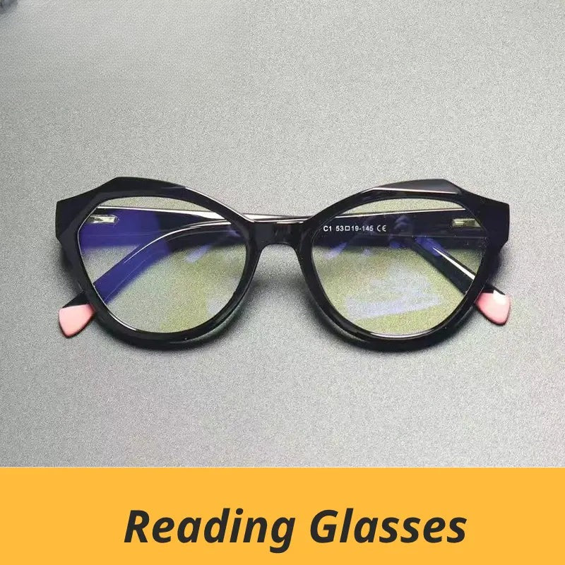 Women's Oval Full Rim Titanium Reading Glasses G2141 — view 1 | Rx Spectacle