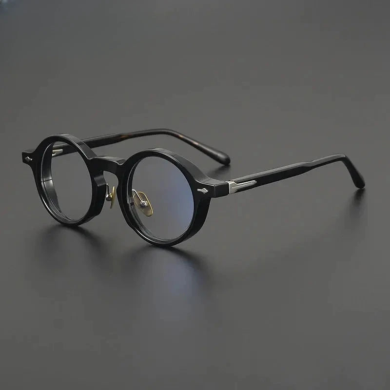 Unisex Round Full Rim Acetate Prescription Glasses Gxyj2260 — view 5 | Rx Spectacle