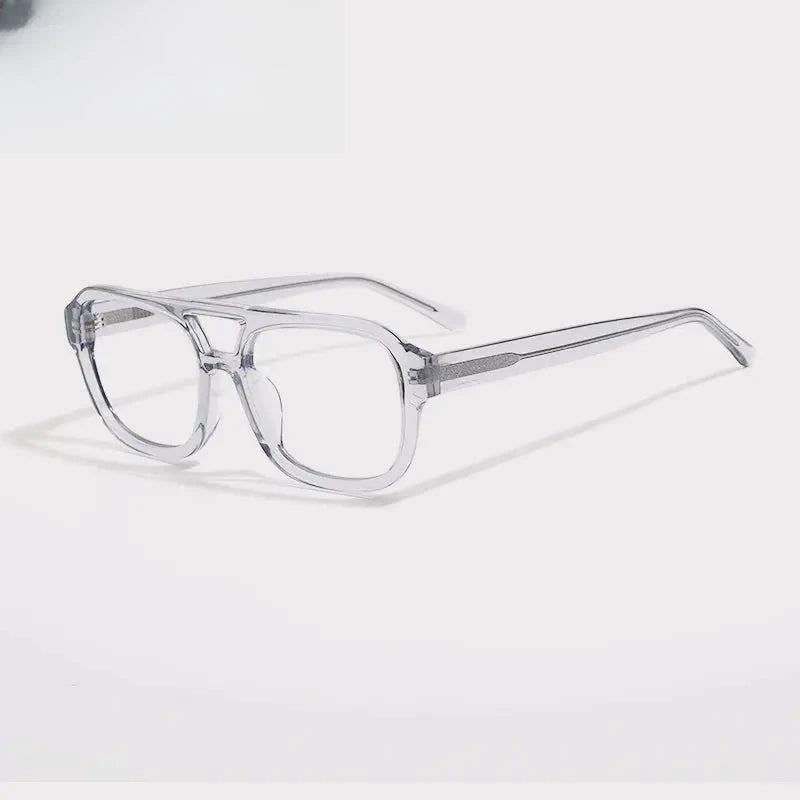 Unisex Square Full Rim Acetate Double Bridge Prescription Glasses Gx1515 — view 6 | Rx Spectacle