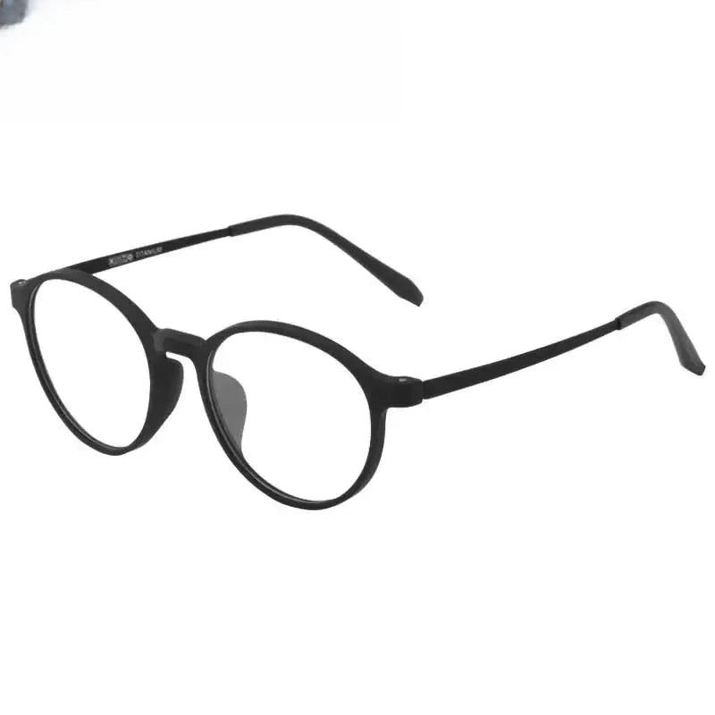 Women's Round Full Rim Titanium Prescription Glasses 73050 — view 1 | Rx Spectacle