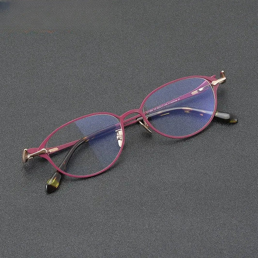 Women's Oval Full Rim Titanium Prescription Glasses 361002 — view 1 | Rx Spectacle