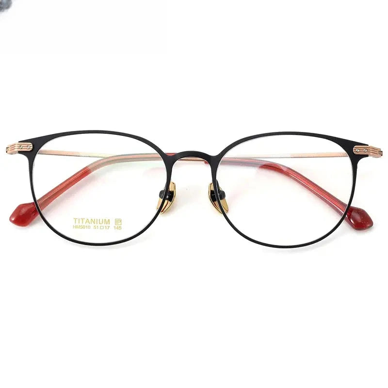 Unisex Oval Full Rim Titanium Prescription Glasses 315010 — view 1 | Rx Spectacle