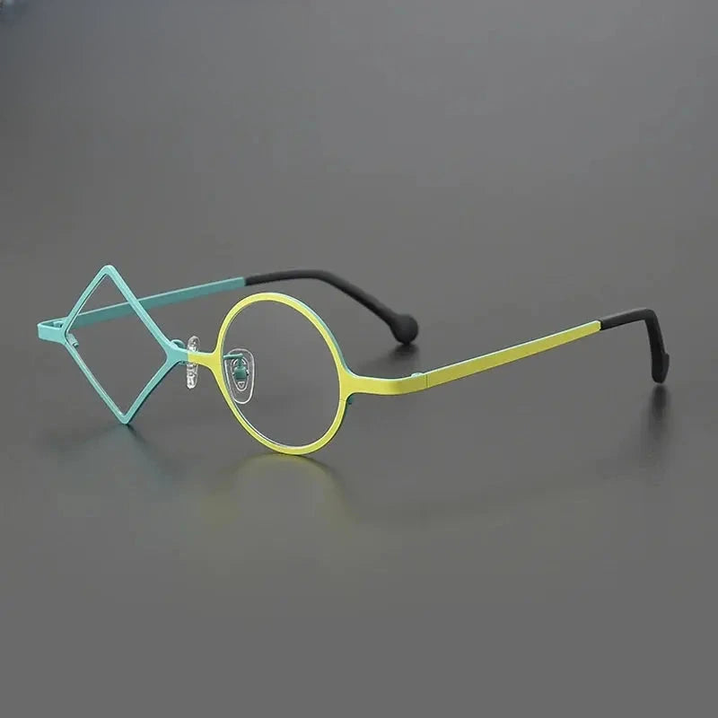 Women's Round Full Rim Titanium Prescription Glasses G85852 — view 6 | Rx Spectacle