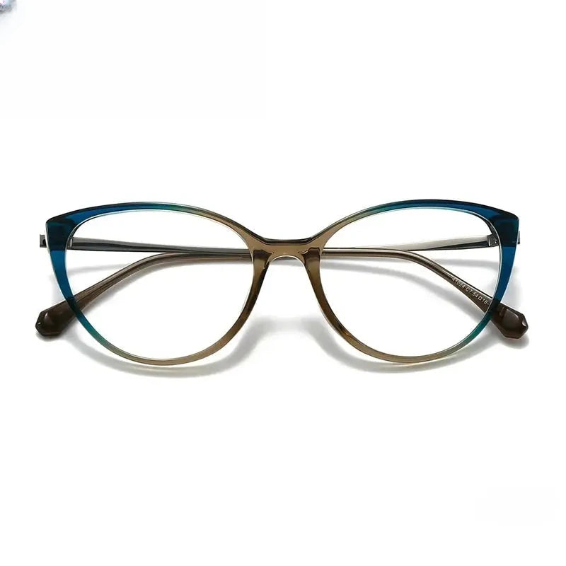 Women's Cat Eye Full Rim Acetate Prescription Glasses 341084 — view 9 | Rx Spectacle