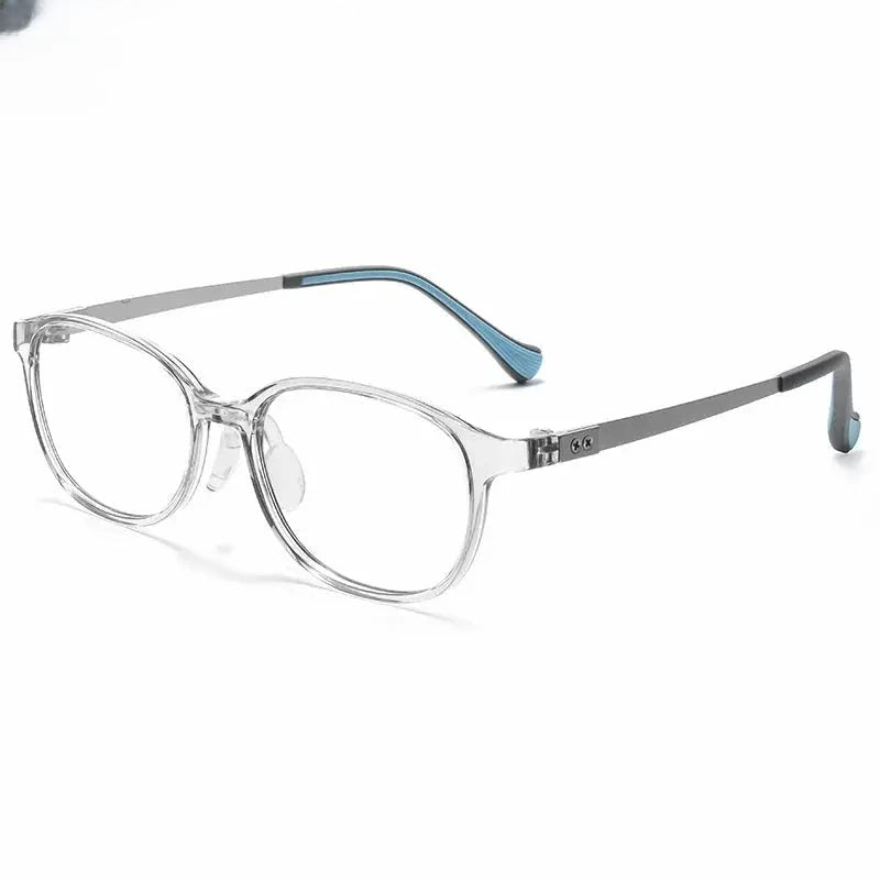 Unisex Square Full Rim Titanium Prescription Glasses 896005 — view 4 | Rx Spectacle