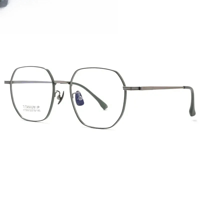 Women's Polygon Full Rim Titanium Prescription Glasses 617009 — view 1 | Rx Spectacle