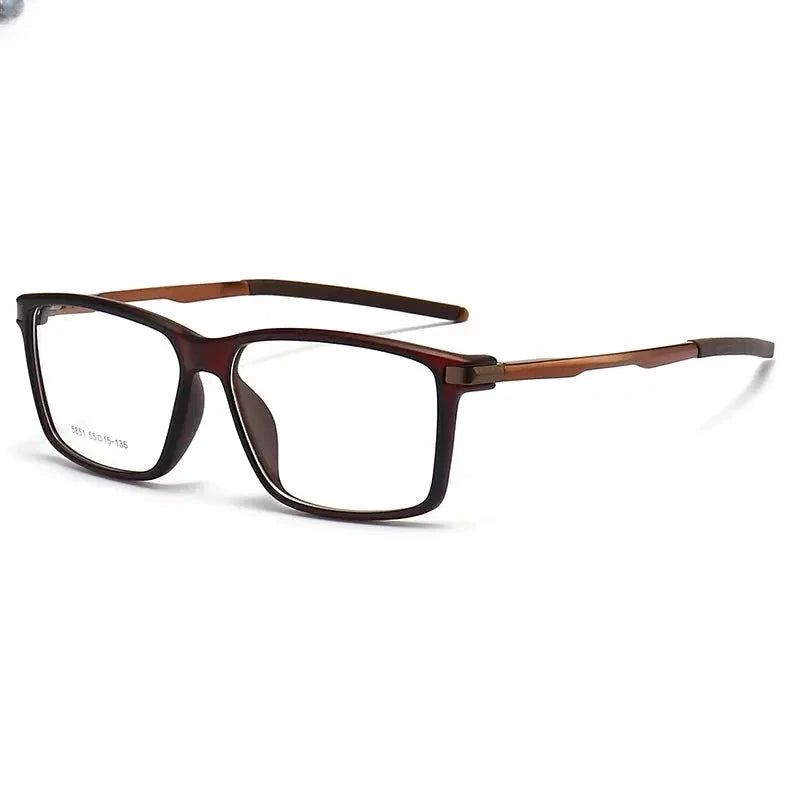 Women's Square Full Rim TR90 Prescription Glasses 615851 — view 4 | Rx Spectacle