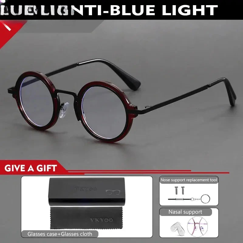 Unisex Round Full Rim TR90 Reading Glasses 10124 — view 8 | Rx Spectacle