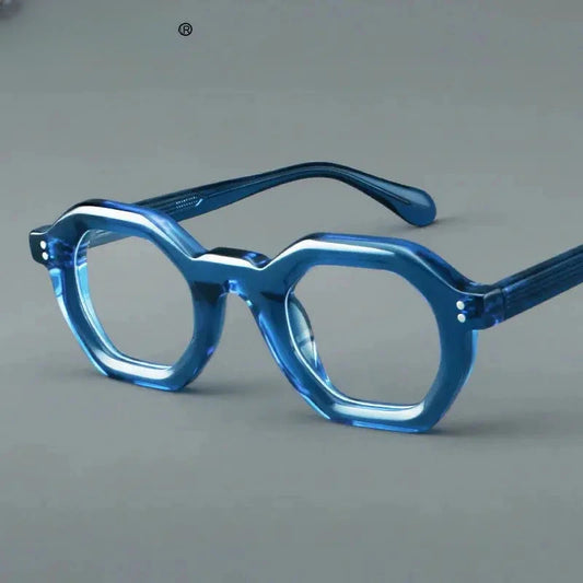 Unisex Full Rim Acetate Flat Top Reading Glasses 629002 — view 1 | Rx Spectacle