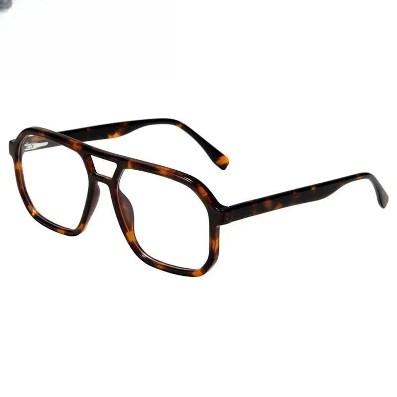 Unisex Square Full Rim Acetate Double Bridge Prescription Glasses Gxyj1099 — view 2 | Rx Spectacle