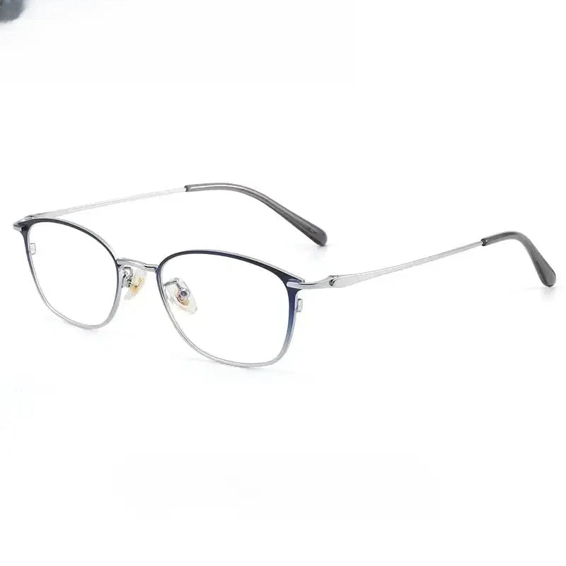 Women's Square Full Rim Titanium Prescription Glasses 70224 — view 5 | Rx Spectacle