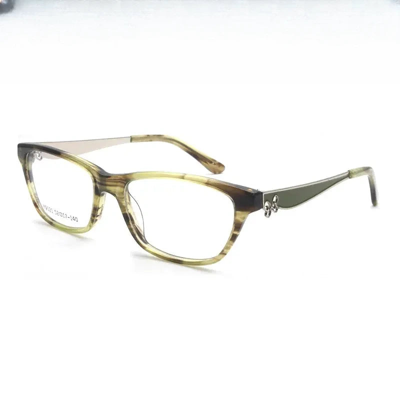 Women's Square Full Rim Acetate Prescription Glasses 91214 — view 1 | Rx Spectacle