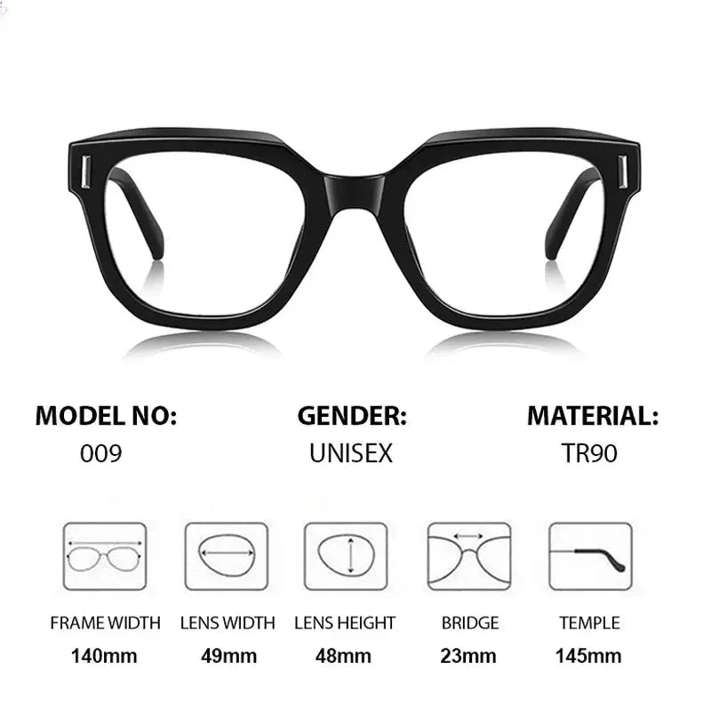 Women's Square Full Rim Titanium Prescription Glasses 774009 — view 2 | Rx Spectacle