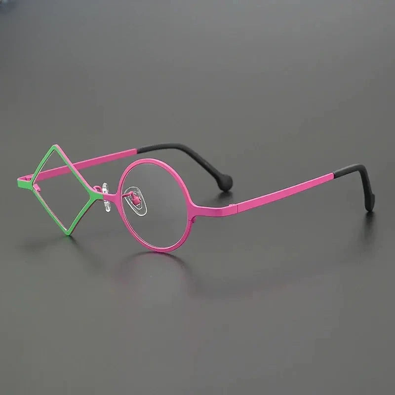 Women's Round Full Rim Titanium Prescription Glasses G85852 — view 1 | Rx Spectacle