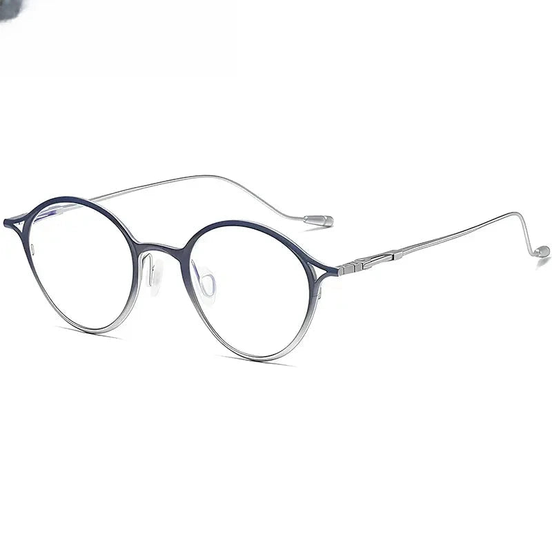 Unisex Oval Full Rim Titanium Prescription Glasses 35926 — view 1 | Rx Spectacle