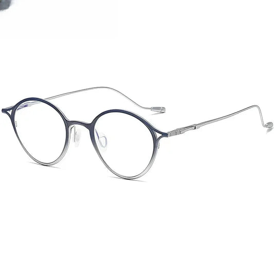Unisex Oval Full Rim Titanium Prescription Glasses 35926 — view 1 | Rx Spectacle