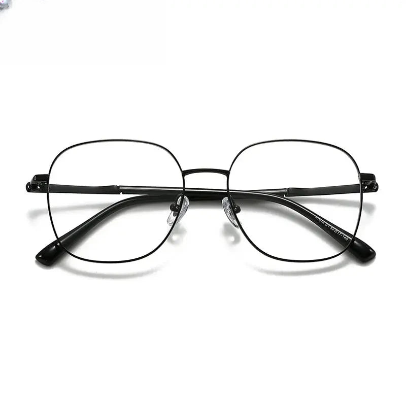 Unisex Square Full Rim Alloy Prescription Glasses 441074 — view 10 | Rx Spectacle