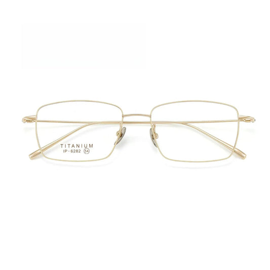 Unisex Polygon Full Rim Titanium Prescription Glasses 76282 — view 1 | Rx Spectacle