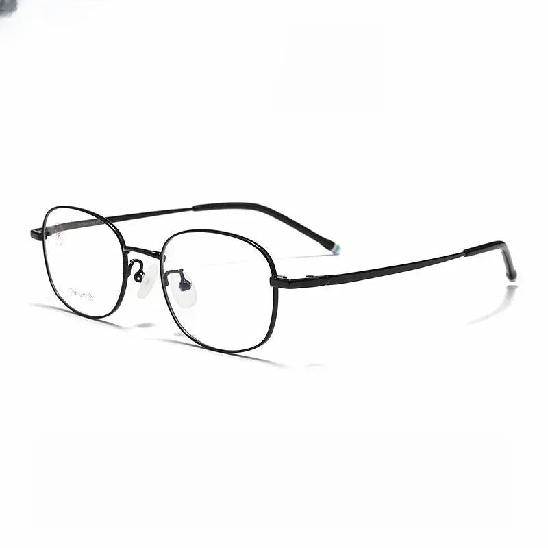 Unisex Square Full Rim Titanium Prescription Glasses 881006 — view 3 | Rx Spectacle