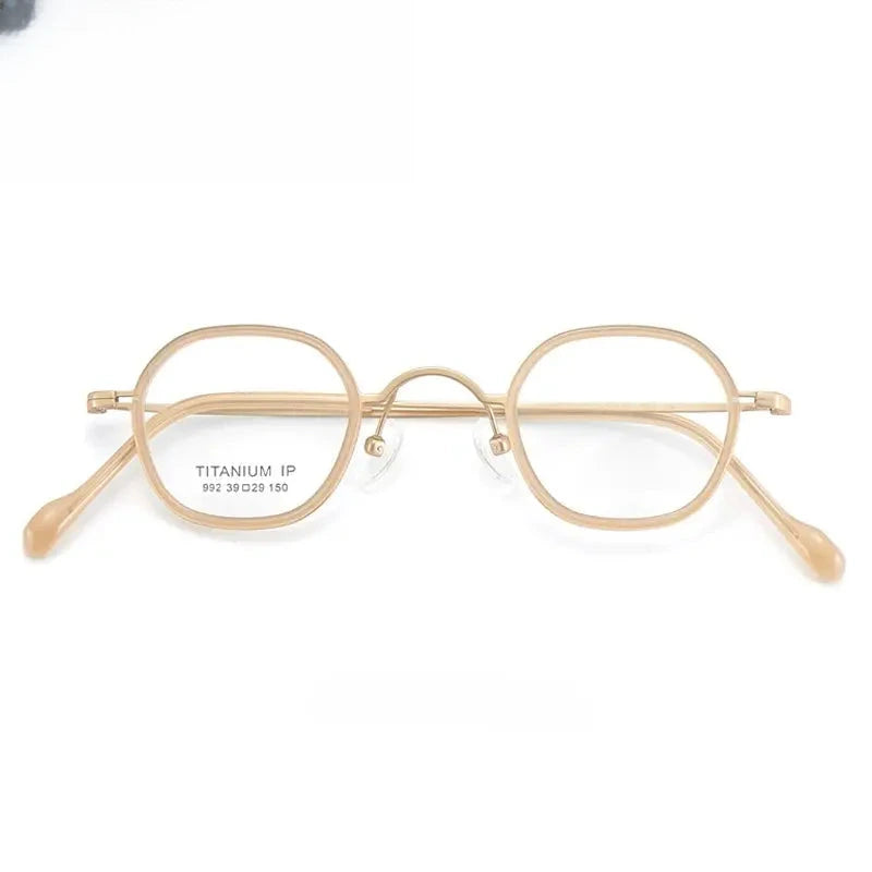 Women's Oval Full Rim Titanium Prescription Glasses 396922 — view 5 | Rx Spectacle