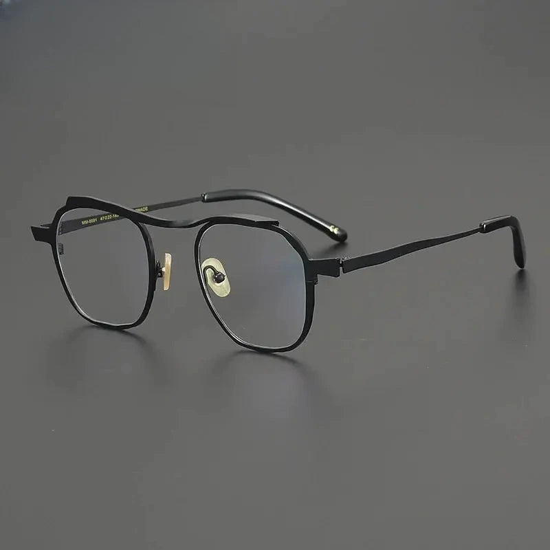 Unisex Browline Full Rim Titanium Prescription Glasses 670091 — view 4 | Rx Spectacle