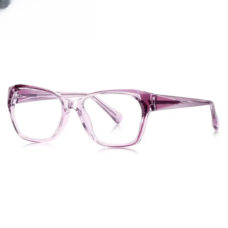 Women's Square Full Rim Titanium Prescription Glasses 81006 — view 6 | Rx Spectacle