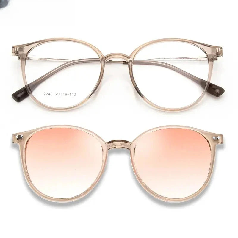 Women's Round Full Rim Titanium Reading Glasses 2240 — view 5 | Rx Spectacle