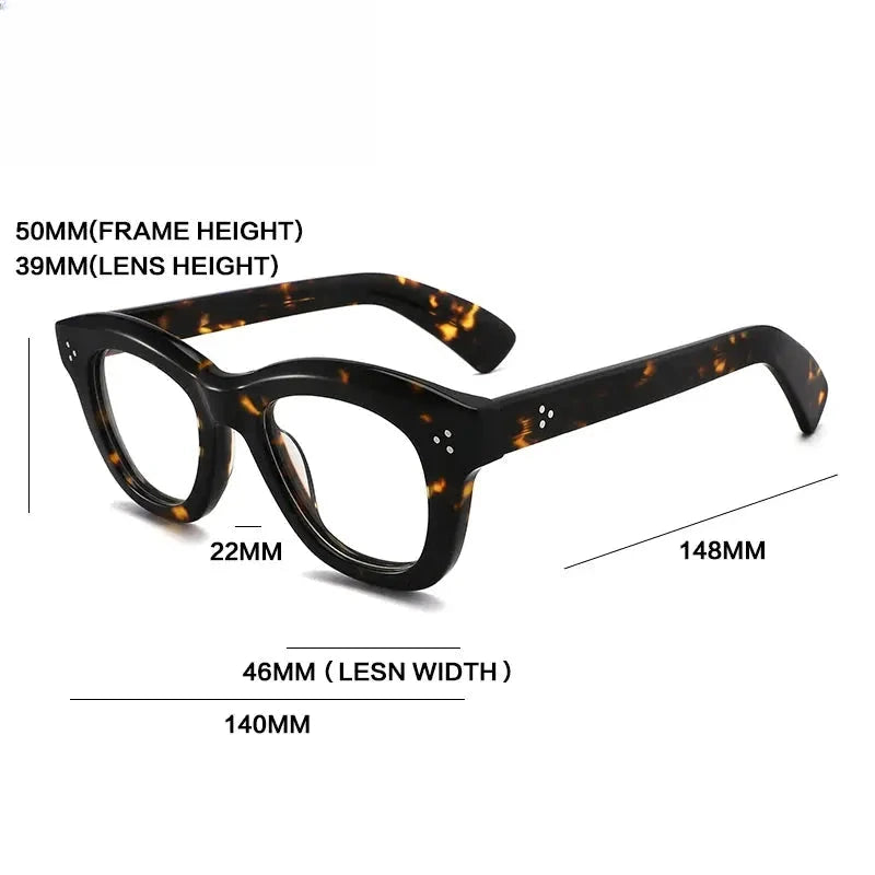 Unisex Cat Eye Full Rim Acetate Prescription Glasses Gx1563 — view 2 | Rx Spectacle