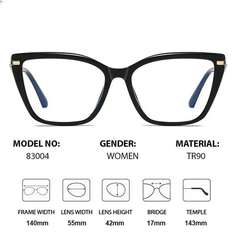 Women's Butterfly Full Rim Titanium Prescription Glasses 783004 — view 2 | Rx Spectacle