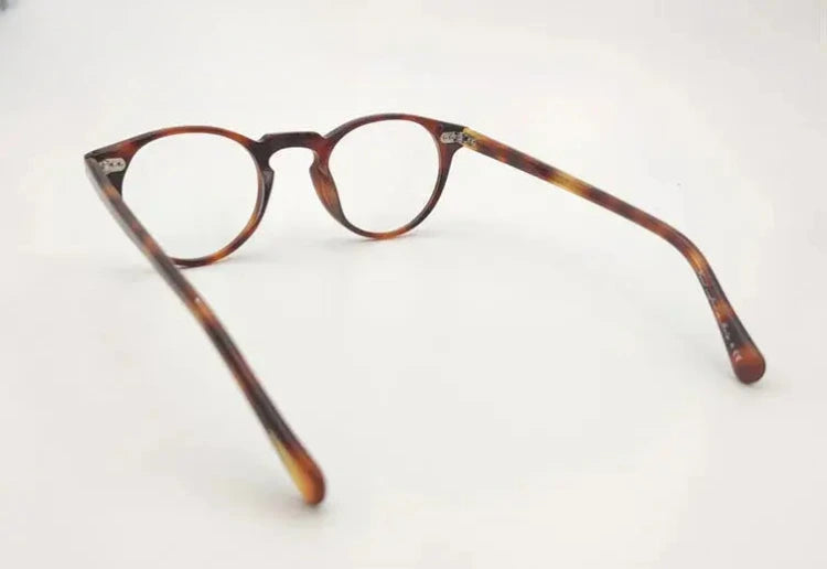 Unisex Round Full Rim Acetate Prescription Glasses 1005 — view 11 | Rx Spectacle