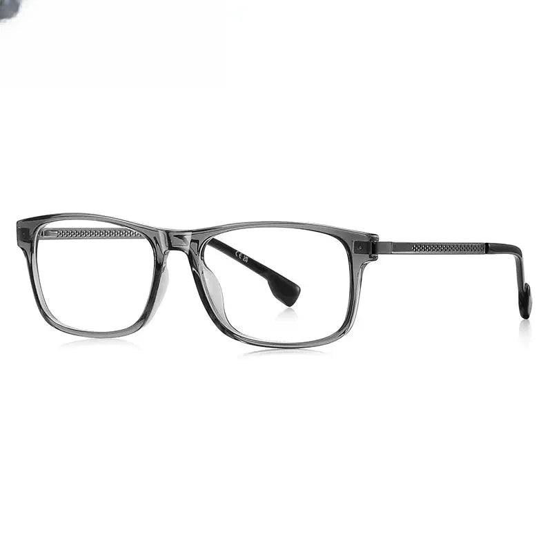 Unisex Square Full Rim Titanium Prescription Glasses 73204 — view 5 | Rx Spectacle