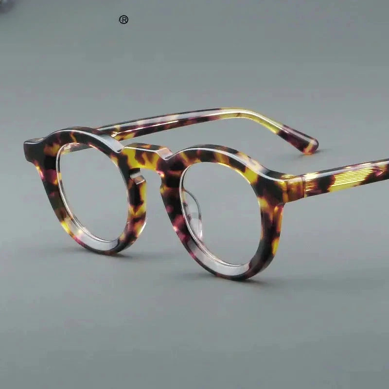 Women's Round Full Rim Acetate Reading Glasses 623107 — view 2 | Rx Spectacle