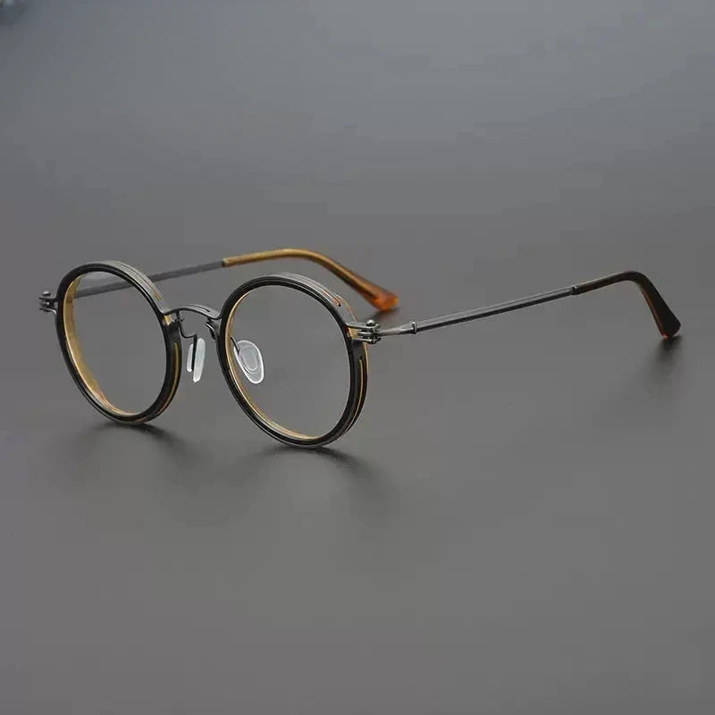 Unisex Round Full Rim Acetate Prescription Glasses Gxyj1196 — view 15 | Rx Spectacle