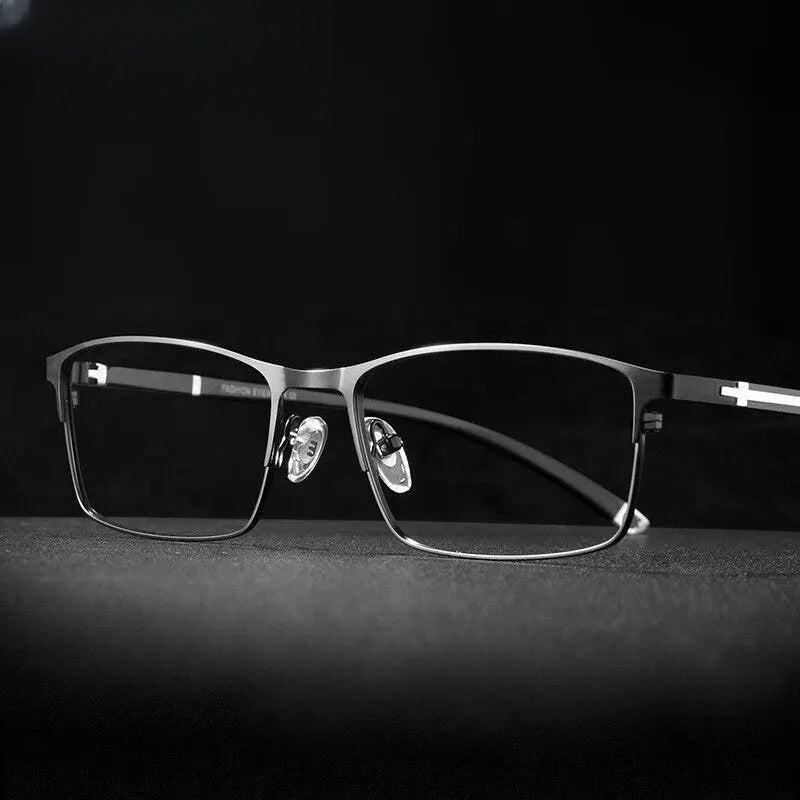 Men's Square Full Rim TR90 Prescription Glasses 9211 — view 7 | Rx Spectacle