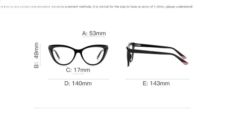 Women's Cat Eye Full Rim Reading Glasses Pfd2152 — view 14 | Rx Spectacle