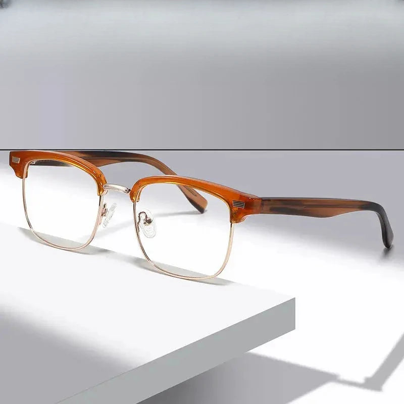 Unisex Square Full Rim Acetate Prescription Glasses 389291 — view 1 | Rx Spectacle