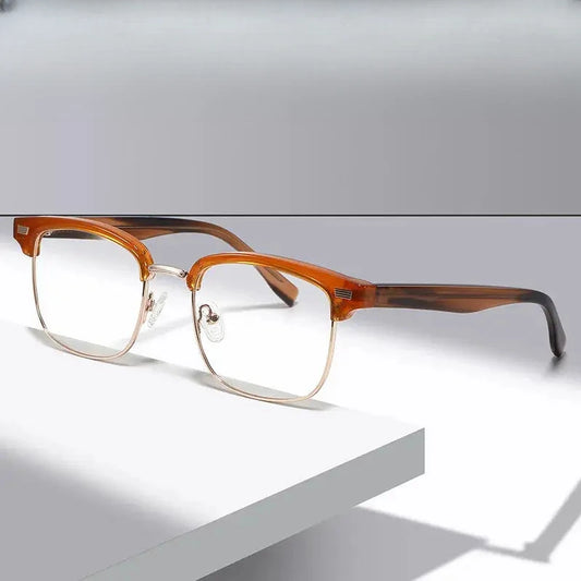 Unisex Square Full Rim Acetate Prescription Glasses 389291 — view 1 | Rx Spectacle