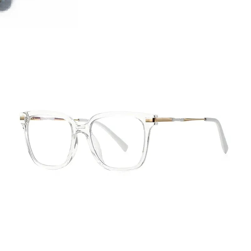 Women's Square Full Rim Titanium Reading Glasses 2129 — view 14 | Rx Spectacle