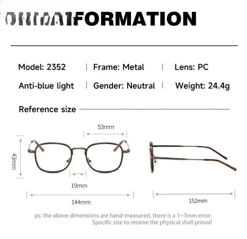 Unisex Square Full Rim TR90 Reading Glasses 10145 — view 2 | Rx Spectacle