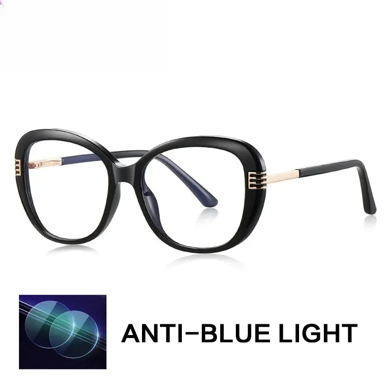 Women's Oval Full Rim Titanium Reading Glasses Gxyj2265 — view 5 | Rx Spectacle