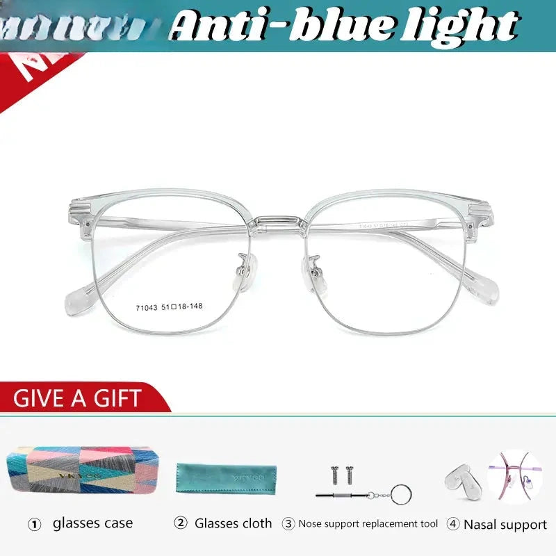 Unisex Oval Full Rim TR90 Reading Glasses 71043 — view 3 | Rx Spectacle